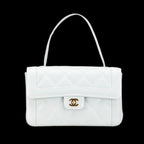 Blue Leather Chanel Flap Bag