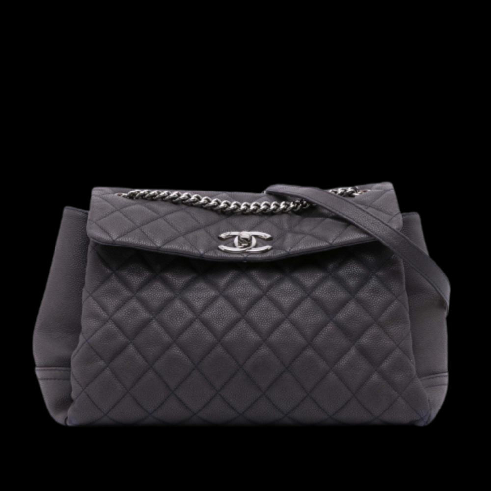 Blue Leather Chanel Flap Bag