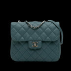 Blue Leather Chanel Flap Bag