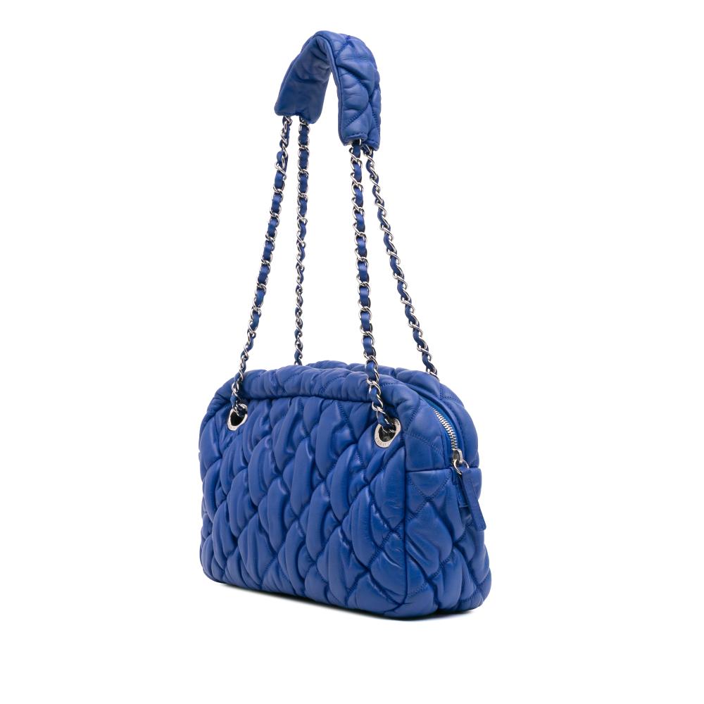 Blue Leather Chanel Shoulder Bag