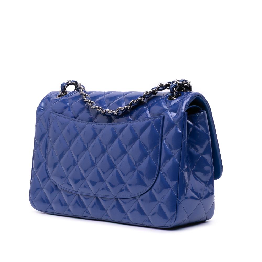 Blue Leather Chanel Flap Bag