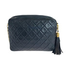 Blue Leather Chanel Shoulder Bag