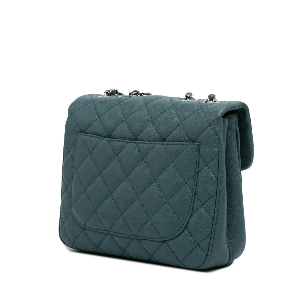 Blue Leather Chanel Flap Bag