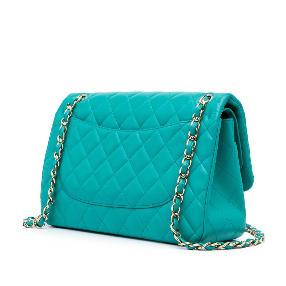 Blue Leather Chanel Flap Bag
