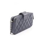 Blue Leather Chanel Shoulder Bag