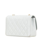 Blue Leather Chanel Crossbody Bag