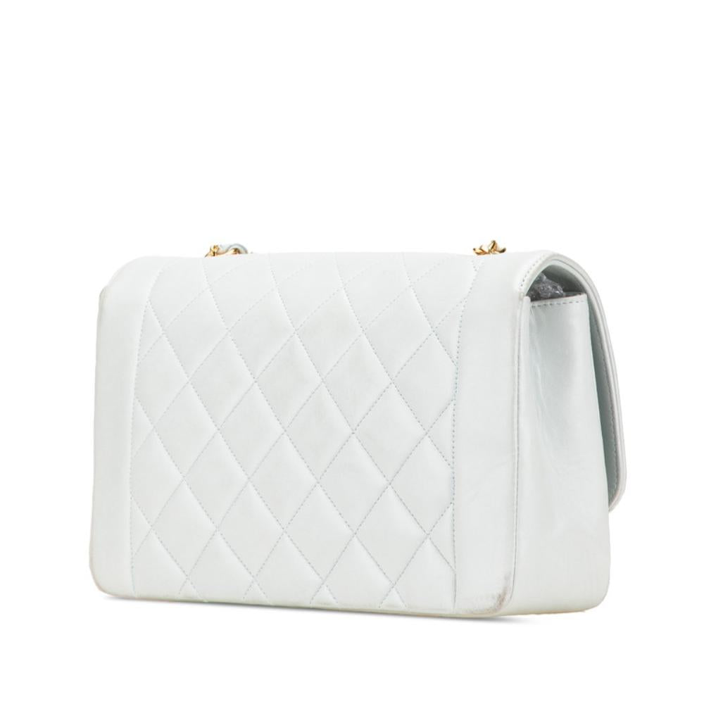 Blue Leather Chanel Crossbody Bag