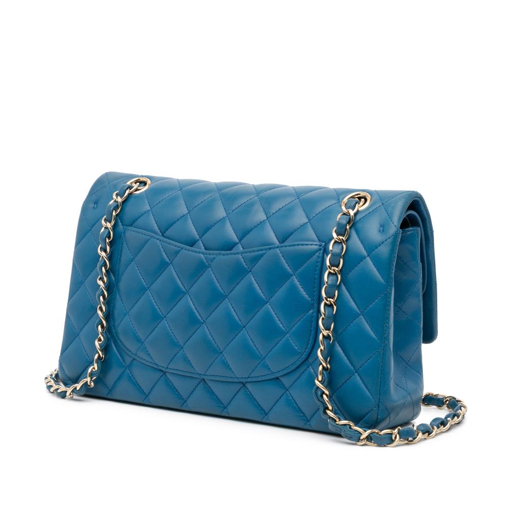 Blue Leather Chanel Flap Bag