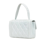 Blue Leather Chanel Flap Bag