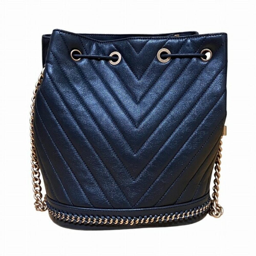 Blue Leather Chanel Shoulder Bag