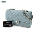 Blue Leather Chanel Shoulder Bag
