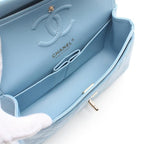 Blue Leather Chanel Flap Bag