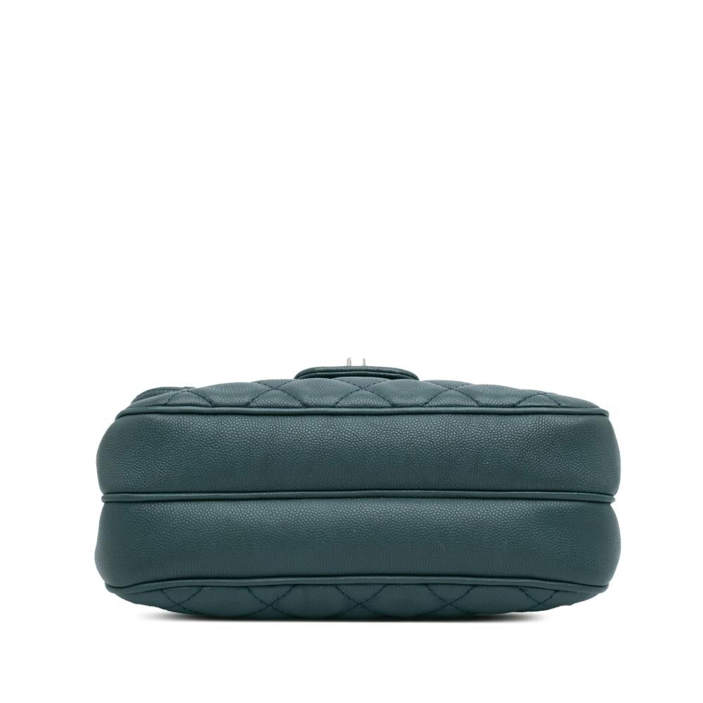 Blue Leather Chanel Flap Bag