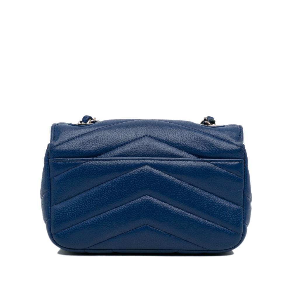 Blue Leather Chanel Flap Bag