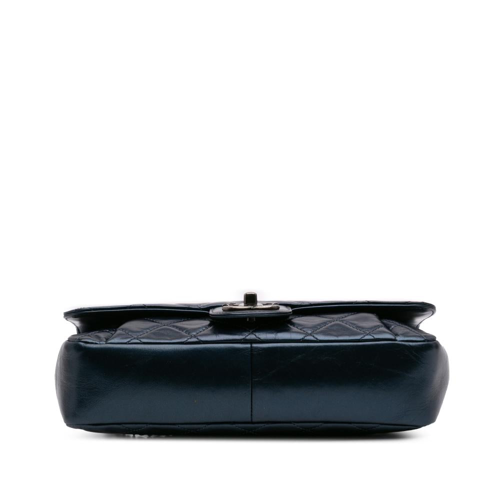 Blue Leather Chanel Flap Bag