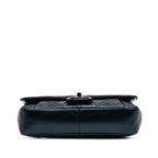 Blue Leather Chanel Flap Bag