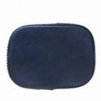 Blue Leather Chanel Shoulder Bag