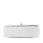 Blue Leather Chanel Crossbody Bag