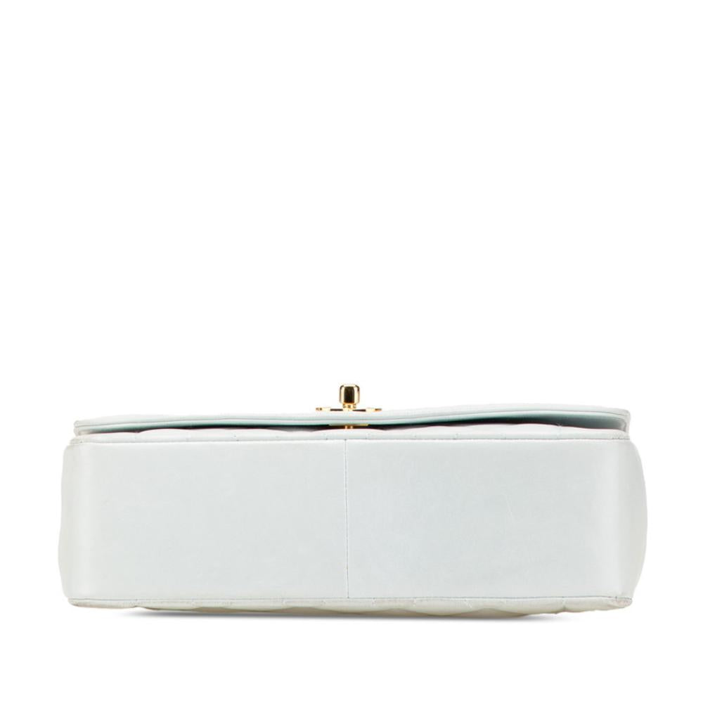 Blue Leather Chanel Crossbody Bag