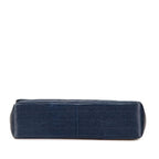 Blue Leather Chanel Crossbody Bag