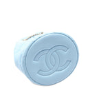 Blue Leather Chanel Bucket Bag