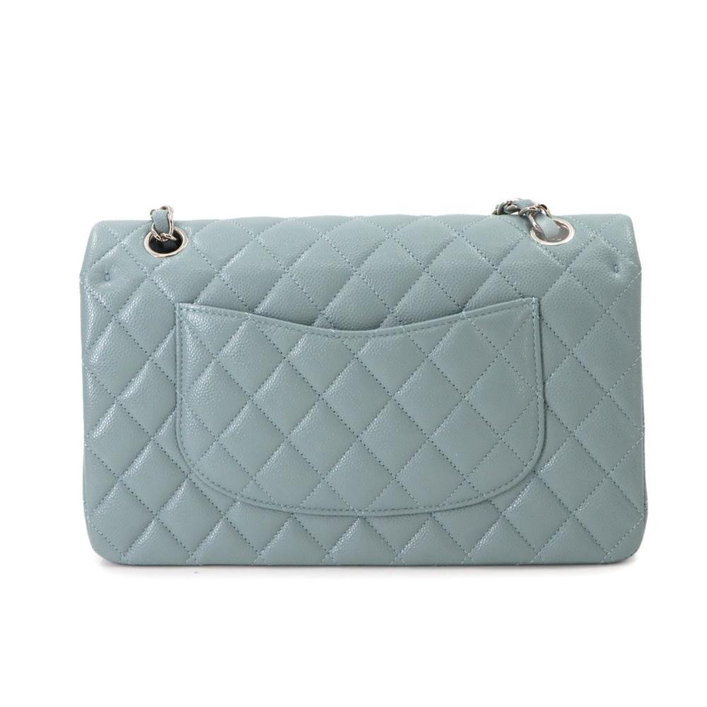 Blue Leather Chanel Shoulder Bag