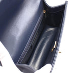 Blue Leather Chanel Crossbody Bag