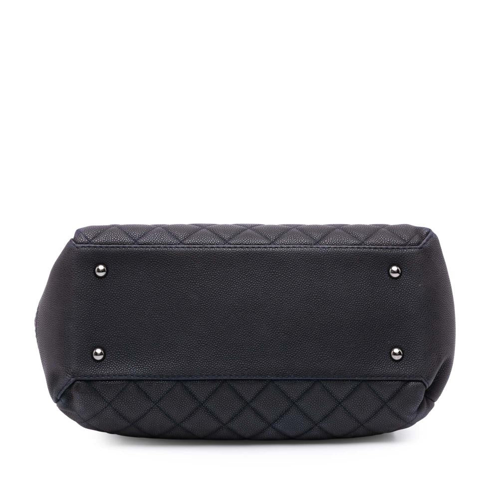 Blue Leather Chanel Flap Bag