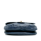 Blue Leather Chanel Flap Bag