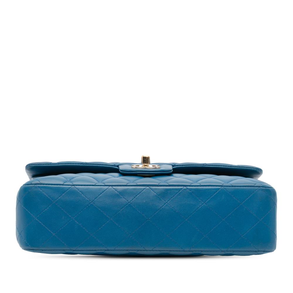 Blue Leather Chanel Flap Bag