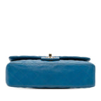 Blue Leather Chanel Flap Bag
