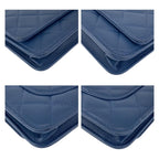 Blue Leather Chanel Wallet On Chain