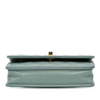 Blue Leather Chanel Wallet On Chain