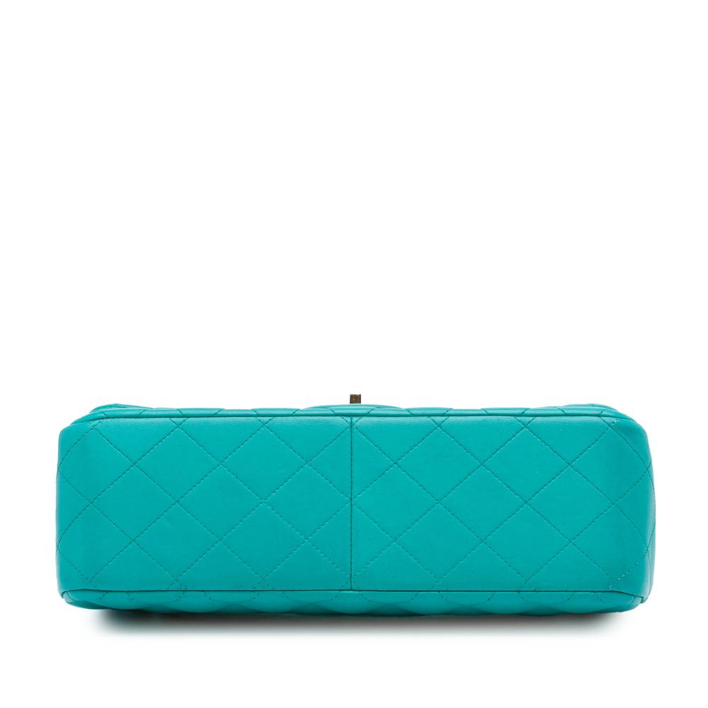 Blue Leather Chanel Flap Bag