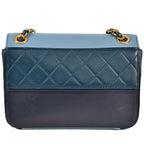 Blue Leather Chanel Flap Bag