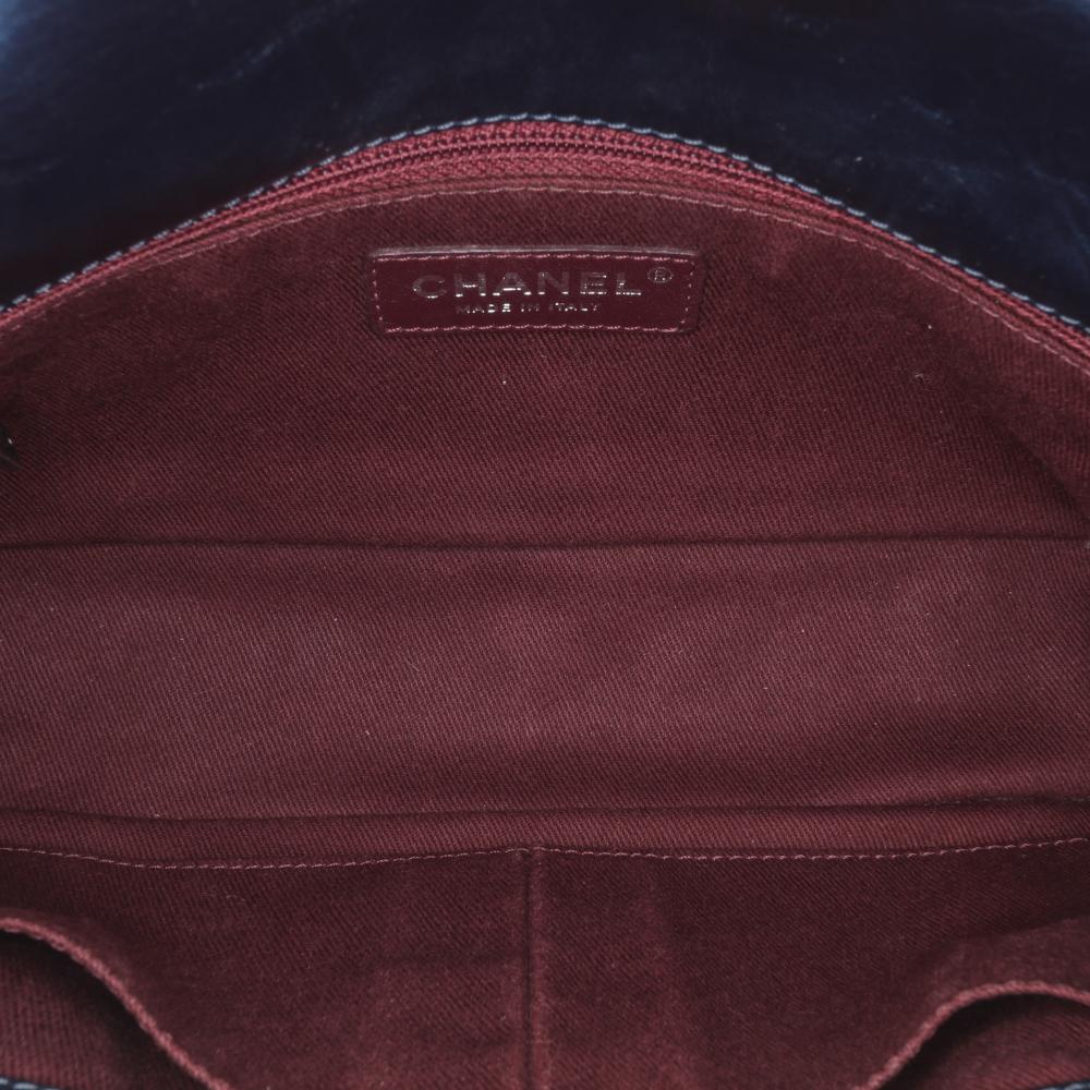 Blue Leather Chanel Flap Bag