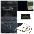 Blue Leather Chanel Shoulder Bag