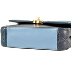Blue Leather Chanel Flap Bag