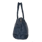 Blue Leather Chanel Shoulder Bag