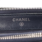 Blue Leather Chanel Shoulder Bag