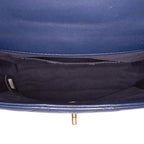 Blue Leather Chanel Flap Bag