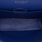 Blue Leather Chanel Flap Bag
