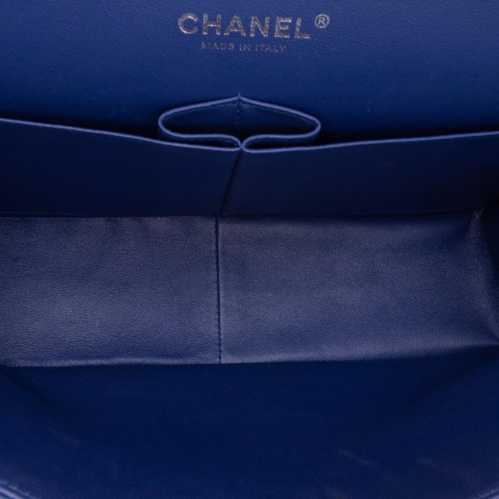 Blue Leather Chanel Flap Bag