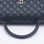 Blue Leather Chanel Flap Bag
