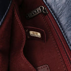 Blue Leather Chanel Flap Bag