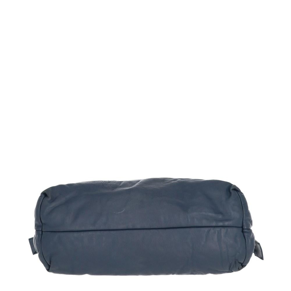 Blue Leather Chanel Shoulder Bag