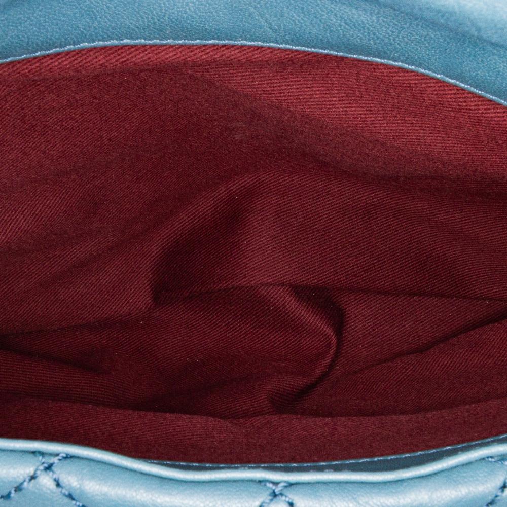 Blue Leather Chanel Flap Bag