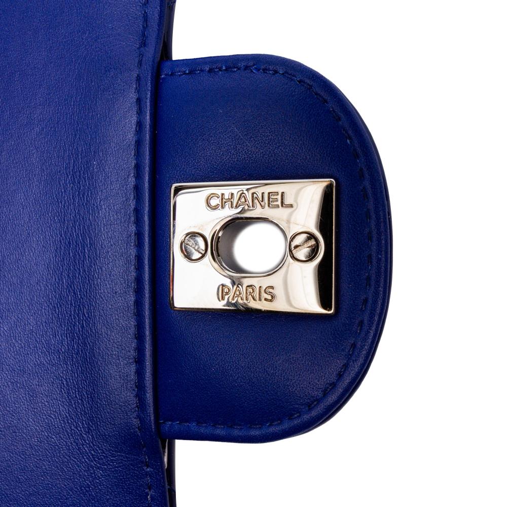 Blue Leather Chanel Flap Bag