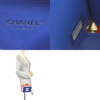 Blue Leather Chanel Crossbody Bag
