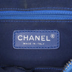 Blue Leather Chanel Shoulder Bag